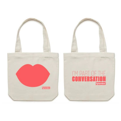 Liptember Canvas Tote Bag