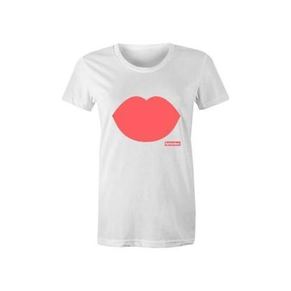 Liptember Womens Lips White Tee