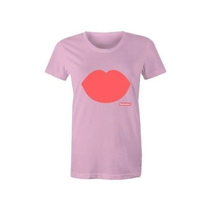 Liptember Womens Lips Pink Tee